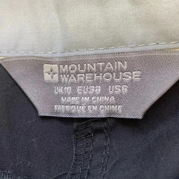 Mountain Warehouse Expedition Women’s Convertible hiking trouser  Black Size 6 - Picture 3 of 11